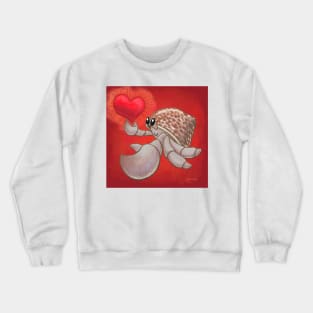 Hermit Crab Love! or Lopsided Claws, Lopsided Heart! Crewneck Sweatshirt